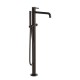 Bain Douche Triverde Monocolonne Sur Pied Sans Mecanisme Chrome Noir Robinetterie TRIVERDE - CRISTINA ONDYNA TV18972