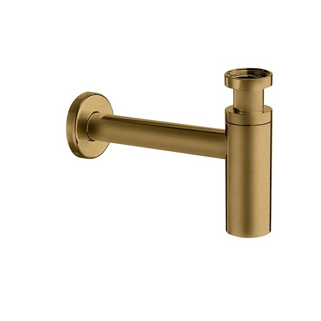 Siphon Lavabo Droit Luxe Laiton Design 35 Cm Vieux Bronze Robinetterie VIDAGES - CRISTINA ONDYNA MS3492 Siphon Lavabo Droit Luxe