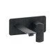 Lavabo Mural Profilo Avec Plaque Droit Bec 18.5 Up&D Chrome Noir Bros Robinetterie PROFILO - CRISTINA ONDYNA PF25675
