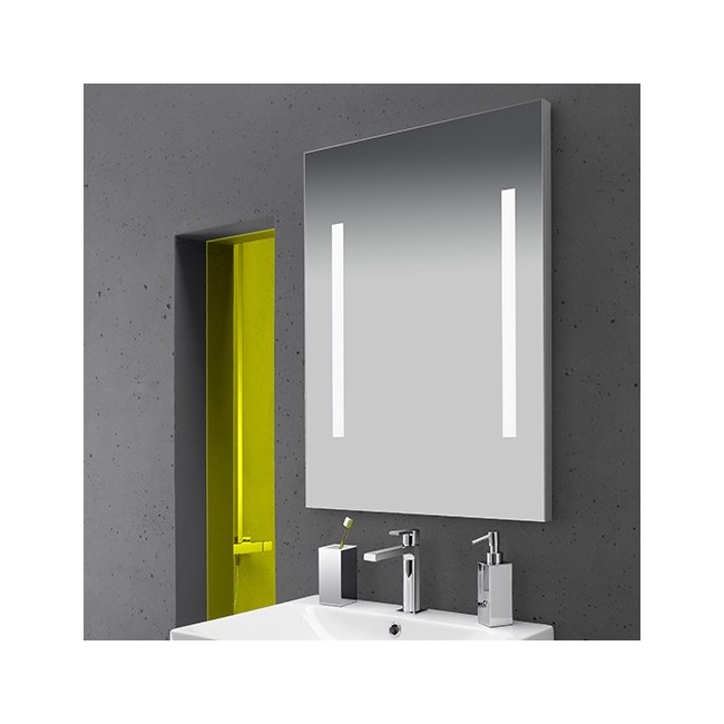 Miroir Leds 150X60 2 Bandes Sablees Verticale Robinetterie MIROIRS - CRISTINA ONDYNA ML15060 Miroir Leds 150X60 2 Bandes Sablees