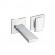 Lavabo Mural Tabula 2 Trous Saillie 18 Cm Chrome Robinetterie TABULA - CRISTINA ONDYNA TA25751