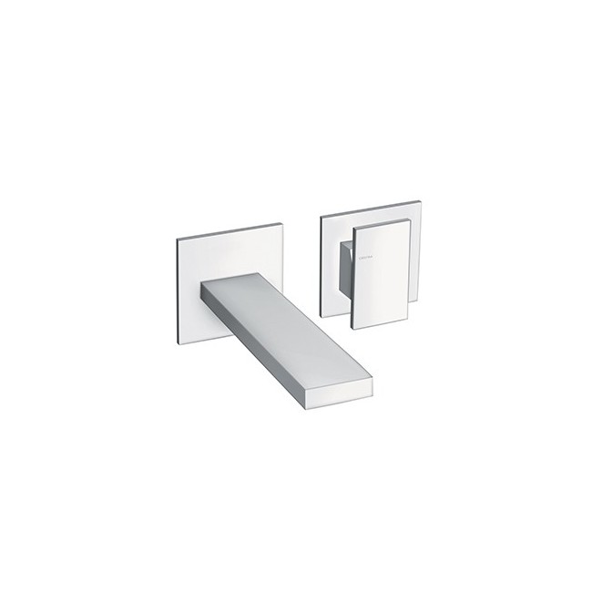 Lavabo Mural Tabula 2 Trous Saillie 18 Cm Chrome Robinetterie TABULA - CRISTINA ONDYNA TA25751 Lavabo Mural Tabula 2 Trous Saill