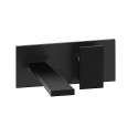 Mitigeur Lavabo Mural Tabula Avec Plaque Saillie 23 Cm BLACKMAT - CRISTINA ONDYNA TA25813