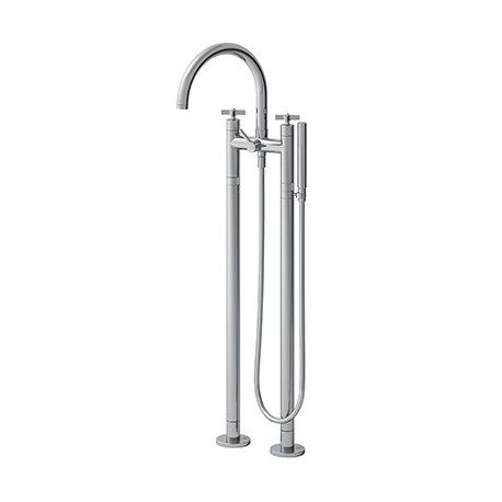 Melangeur Bain Douche Sur Pied Cross Road Chrome Robinetterie CROSS ROAD - CRISTINA ONDYNA CR10651 Melangeur Bain Douche Sur Pie