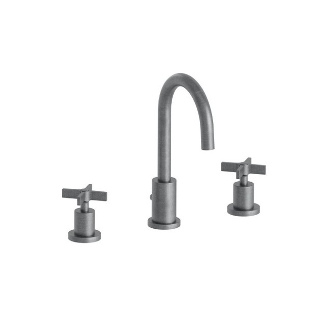 Lavabo Cross Road 3 Trous + Vidage Metal Brosse Robinetterie CROSS ROAD - CRISTINA ONDYNA CR20577 Lavabo Cross Road 3 Trous + Vi