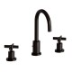Lavabo Cross Road 3 Trous + Vidage Blackmat Robinetterie CROSS ROAD - CRISTINA ONDYNA CR20513