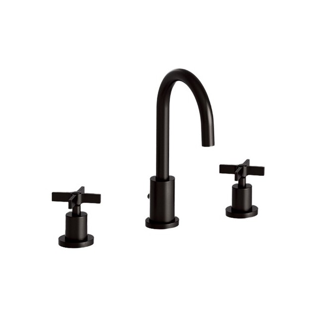 Lavabo Cross Road 3 Trous + Vidage Blackmat Robinetterie CROSS ROAD - CRISTINA ONDYNA CR20513 Lavabo Cross Road 3 Trous + Vidage