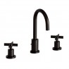 Lavabo Cross Road 3 Trous + Vidage Blackmat Robinetterie CROSS ROAD - CRISTINA ONDYNA CR20513