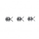 Douche Cross Road Encastre Melangeur 2 Sorties Chrome Robinetterie CROSS ROAD - CRISTINA ONDYNA CR11451 Douche Cross Road Encast