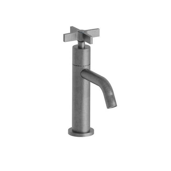 Lave Mains Cross Road Eau Froide Metal Brosse Robinetterie CROSS ROAD - CRISTINA ONDYNA CR23077 Lave Mains Cross Road Eau Froide