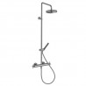 Colonne De Douche Cross Road Thermostatique Complete Metal Brosse Robinetterie CROSS ROAD - CRISTINA ONDYNA CR48677