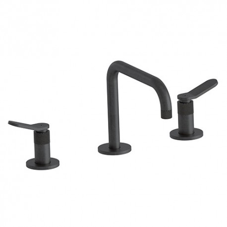 Mélangeur lavabo 3 trous Chromé Noir Brossé EAST SIDE - CRISTINA ONDYNA ES20475 Mélangeur lavabo 3 trous Chromé Noir Brossé EAST