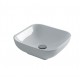 Lavabo A Poser Ciotola 40X40 Blanc Brillant Robinetterie VASQUES - CRISTINA ONDYNA CI404001