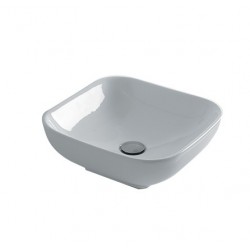 Lavabo A Poser Ciotola 40X40 Blanc Brillant Robinetterie VASQUES - CRISTINA ONDYNA CI404001 Lavabo A Poser Ciotola 40X40 Blanc B