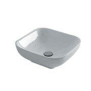 Lavabo A Poser Ciotola 40X40 Blanc Brillant Robinetterie VASQUES - CRISTINA ONDYNA CI404001 Lavabo A Poser Ciotola 40X40 Blanc B