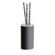 Porte Verre A Poser Ambiente Chrome Noir Brosse Robinetterie AMBIENTE - CRISTINA ONDYNA AM74575