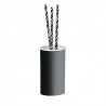Porte Verre A Poser Ambiente Chrome Noir Brosse Robinetterie AMBIENTE - CRISTINA ONDYNA AM74575