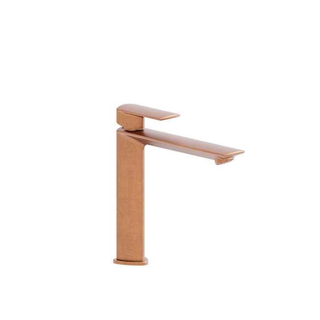 Lavabo Profilo Medium Avec Vidage Up&D Laiton Or Rose Brosse Robinetterie PROFILO - CRISTINA ONDYNA PF22734P Lavabo Profilo Medi