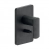 Facade Laiton Mitigeur Douche Profilo 2 Sorties Chrome Noir Brosse Robinetterie PROFILO - CRISTINA ONDYNA PF68975 Facade Laiton 