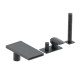 Bain Douche Mitigeur Complet Profilo Sur Gorge Chrome Noir Brosse Robinetterie PROFILO - CRISTINA ONDYNA PF18175