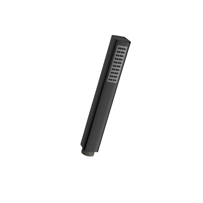 Douchette Monojet Anticalcaire Carre Chrome Noir Robinetterie HYDROTHERAPIE - CRISTINA ONDYNA PD11472 Douchette Monojet Anticalc