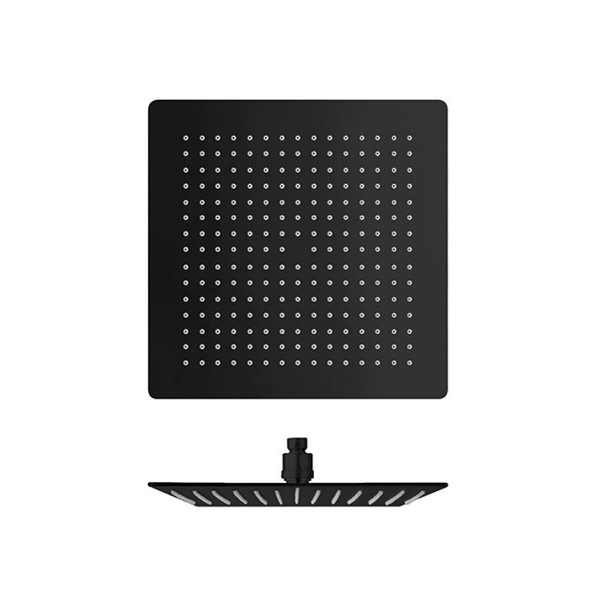 Pomme De Douche Sandwich Inox Carre Blackmat Robinetterie HYDROTHERAPIE - CRISTINA ONDYNA PD96313 Pomme De Douche Sandwich Inox 