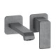 Lavabo Mural Profilo Avec Rosace Droit Bec 22.5 Up&D Metal Brosse Robinetterie PROFILO - CRISTINA ONDYNA PF25977