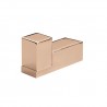 Porte Peignoire Domino Or Rose Robinetterie DOMINO - CRISTINA ONDYNA DM24146P