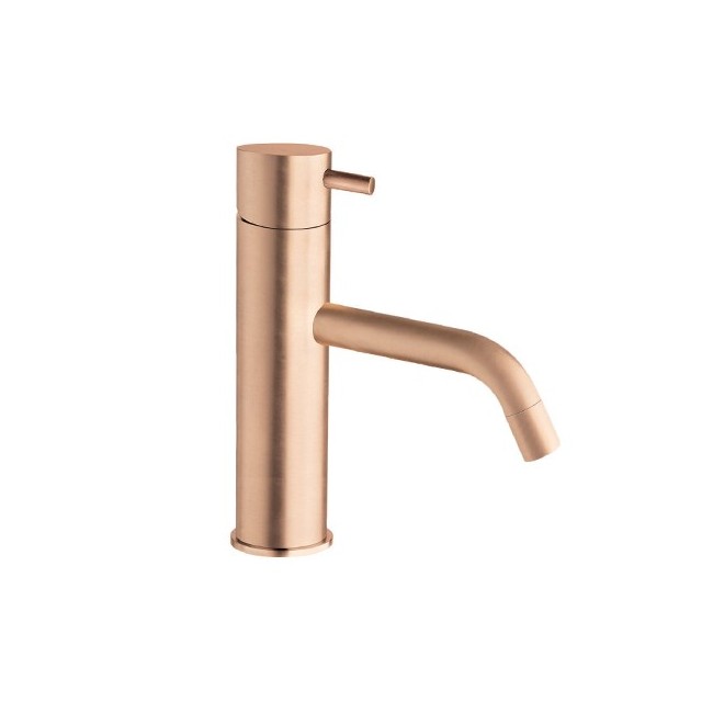 Mitigeur pour lavabo Triverde Or Rose Brosse Avec Vidage Up&Down - CRISTINA ONDYNA TV22034P