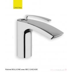 Robinet pour lavabo avec BEC CASCADE Bollicine CHROME - CRISTINA ONDYNA BO22051