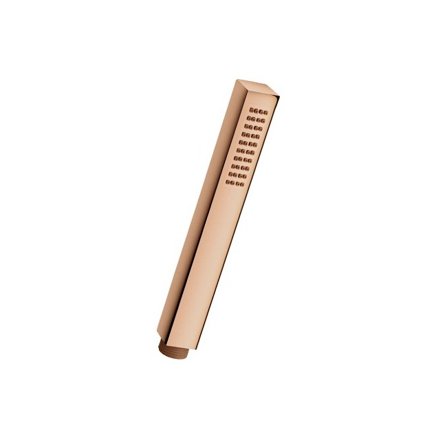 Douchette Monojet Anticalcaire Carre Or Rose Brosse Robinetterie HYDROTHERAPIE - CRISTINA ONDYNA PD11434P Douchette Monojet Anti