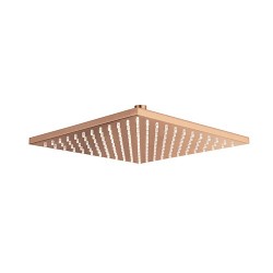 Pomme De Douche Carree 30X30 Laiton Or Rose Brosse Robinetterie ITALY - CRISTINA ONDYNA PD55734P Pomme De Douche Carree 30X30 La