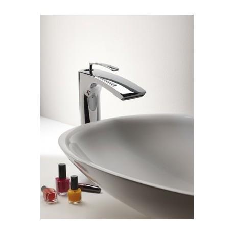Robinet pour lavabo avec BEC CASCADE Bollicine CHROME - CRISTINA ONDYNA  BO22051