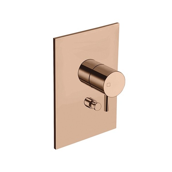 Colonne de douche thermostatique complete Triverde Vieux Bronze