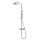 Colonne De Douche Theta White Avec Fourreau Robinetterie THETA - CRISTINA ONDYNA TE43051