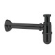 Siphon Bouteille Pour Lavabo Chrome Noir Robinetterie VIDAGES - CRISTINA ONDYNA AC36672