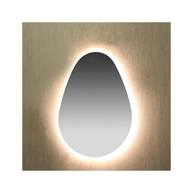Miroir Œuf Ovum Avec Lumiere Led Robinetterie MIROIRS - CRISTINA ONDYNA OVUMLED Miroir Œuf Ovum Avec Lumiere Led Robinetterie MI