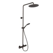 Colonne de douche thermostatique Chromé Noir THETA - CRISTINA ONDYNA TV44872 Theta Colors Chrome Noir Robinetterie THETA - CRIST