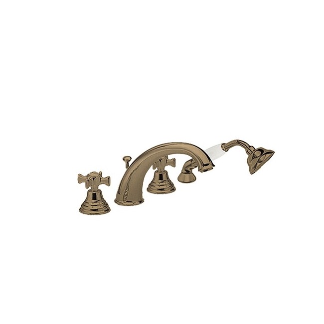 Bain/Douche Chambord 4 Trous Sur Gorge Or Rose Brosse Pvdbain/Douche  Robinetterie CHAMBORD - CRISTINA ONDYNA CH10434P Bain/Douc