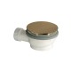 Bonde De Douche Hauteur 64 Mm Couvercle Extra Plat Or Rose Brosse Pvd Robinetterie VIDAGES - CRISTINA ONDYNA AD45534P