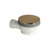 Bonde De Douche Hauteur 64 Mm Couvercle Extra Plat Or Rose Brosse Pvd Robinetterie VIDAGES - CRISTINA ONDYNA AD45534P