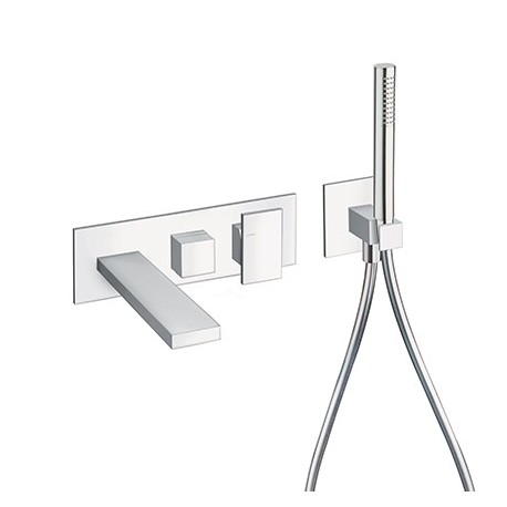 Facade Externe Tabula Bain Douche Mural 2 Sorties Chrome Robinetterie TABULA - CRISTINA ONDYNA TA10251 Facade Externe Tabula Bai