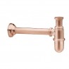 Siphon Bouteille Pour Lavabo Or Rose Brosse Robinetterie VIDAGES - CRISTINA ONDYNA AC36634P Siphon Bouteille Pour Lavabo Or Rose