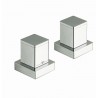 BAIN DOUCHE QUADRI SUR GORGE THERMOSTATIQUE 2 SORTIE CHROME - CRISTINA ONDYNA XQ14251 BAIN DOUCHE QUADRI SUR GORGE THERMOSTATIQU