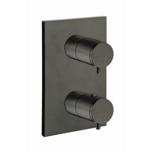 Façade murale thermostatique avec 3 sorties BLACKMAT TRIVERDE - CRISTINA ONDYNA XT85313 Façade murale thermostatique avec 3 sort