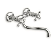 Evier Impero Mural Bec Dessous Mobile Chrome Robinetterie IMPERO - CRISTINA ONDYNA KI40051 Evier Impero Mural Bec Dessous Mobile