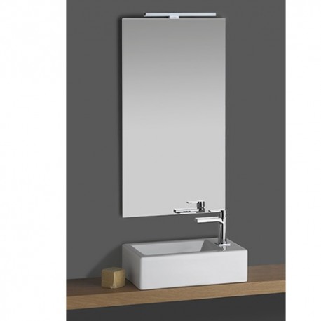 MIROIR SIMPLE AVEC SPOT SUR REGLETTE 45X80 - CRISTINA ONDYNA ST4580 MIROIR SIMPLE AVEC SPOT SUR REGLETTE 45X80 - CRISTINA ONDYNA