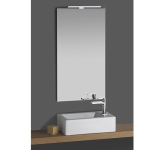 MIROIR SIMPLE AVEC SPOT SUR REGLETTE 45X80 - CRISTINA ONDYNA ST4580 MIROIR SIMPLE AVEC SPOT SUR REGLETTE 45X80 - CRISTINA ONDYNA