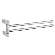 PORTE SERVIETTE TOSCA DOUBLE MOBILE CHROME - CRISTINA ONDYNA TO21451 PORTE SERVIETTE TOSCA DOUBLE MOBILE CHROME - CRISTINA ONDYN