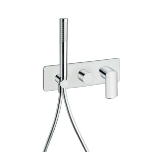 Façade douche / bain douche mitigeur murale 2 sorties PROFILO - CRISTINA ONDYNA PF60251 Façade douche / bain douche mitigeur mur